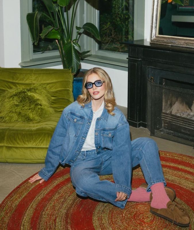 Mena jacket Denim Mid Blue