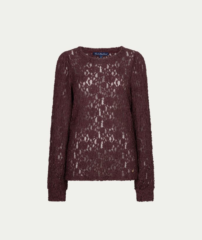Top lace burgundy