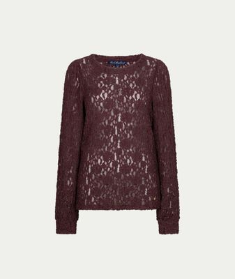 Top lace burgundy