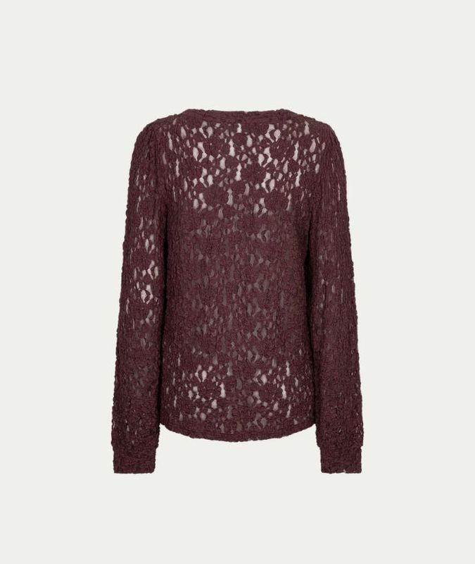 Top lace burgundy