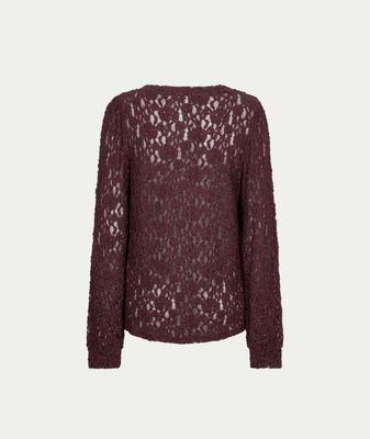 Top lace burgundy