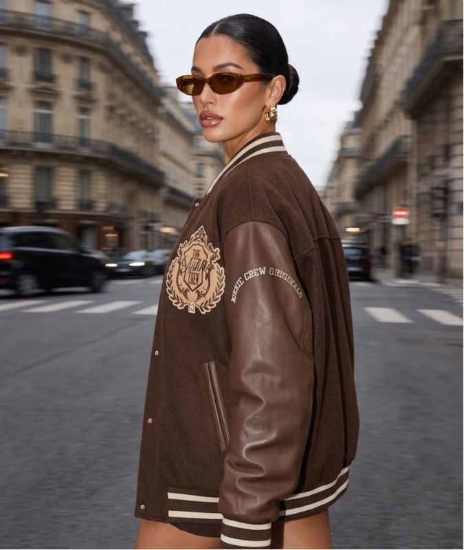 Audra Bomber Jacket Chocolate Martini