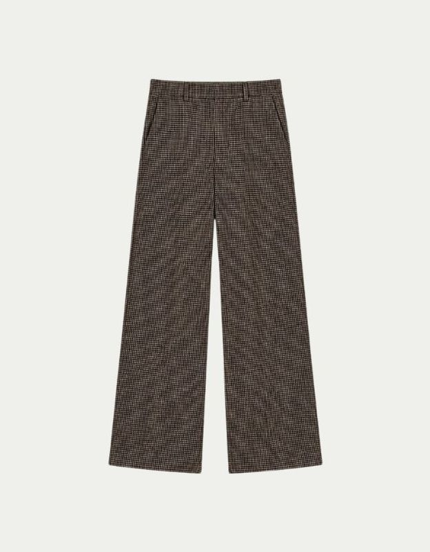 Trouser Kaylee Dark Coffee Check