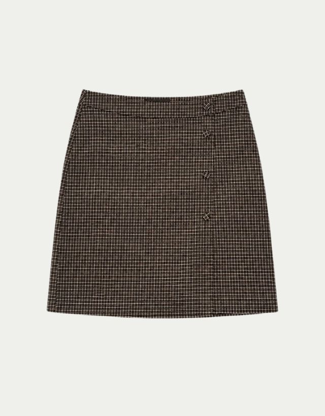 Skirt Kaylee Dark Coffee Check