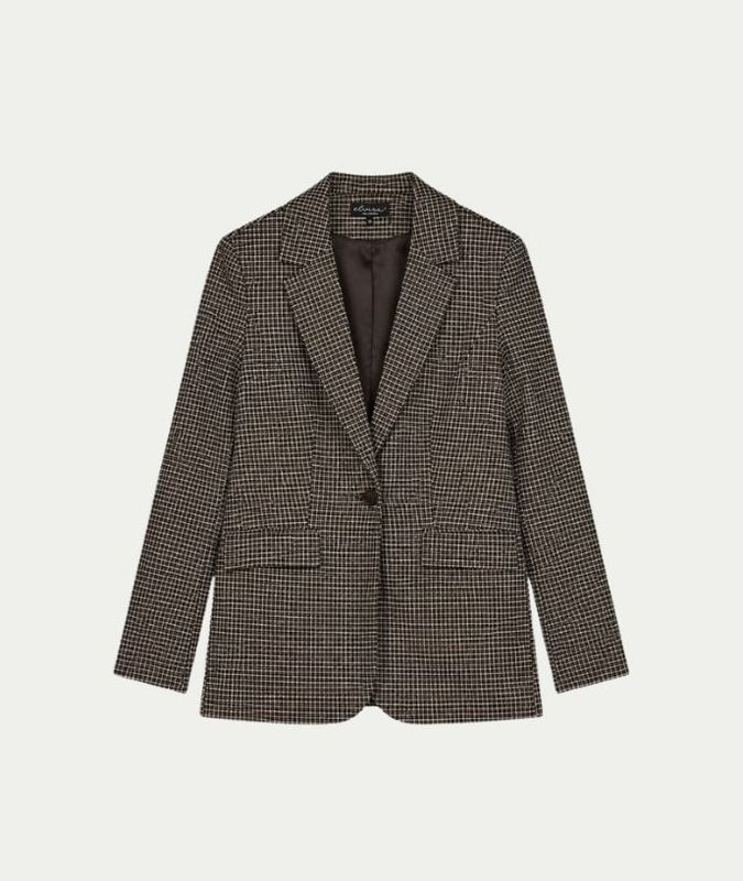 Blazer Kaylee Dark Coffee Check