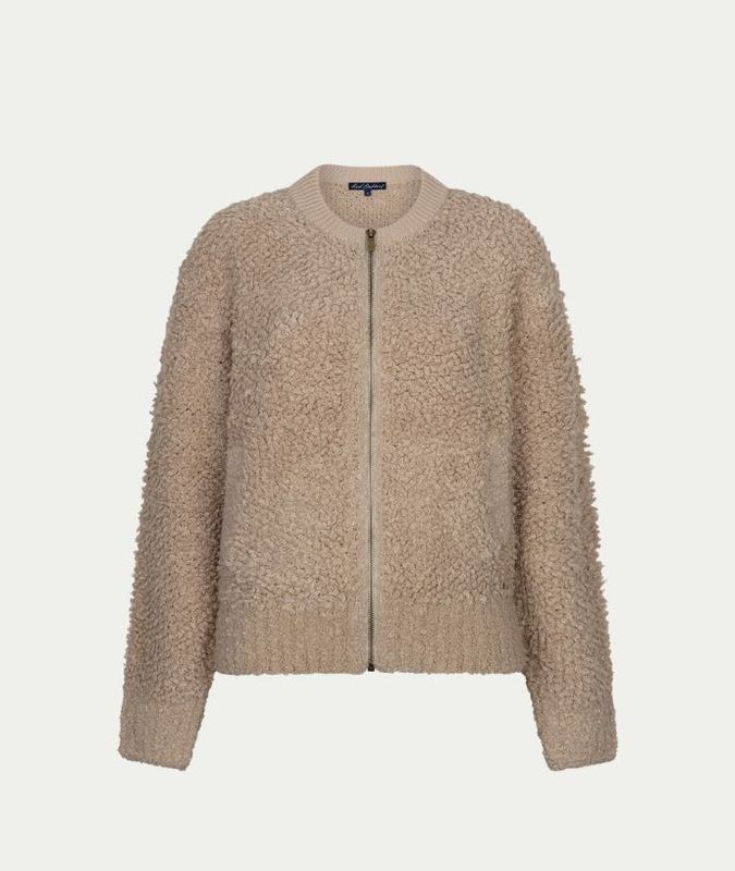 Bomber knit boucle Latte Bomber knit boucle Latte