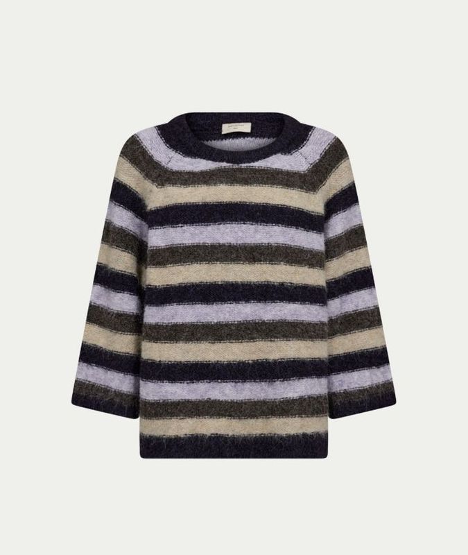FQGRSLULU-PULLOVER Nightshade Mel w. Iris Mel