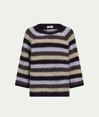 FQGRSLULU-PULLOVER Nightshade Mel w. Iris Mel