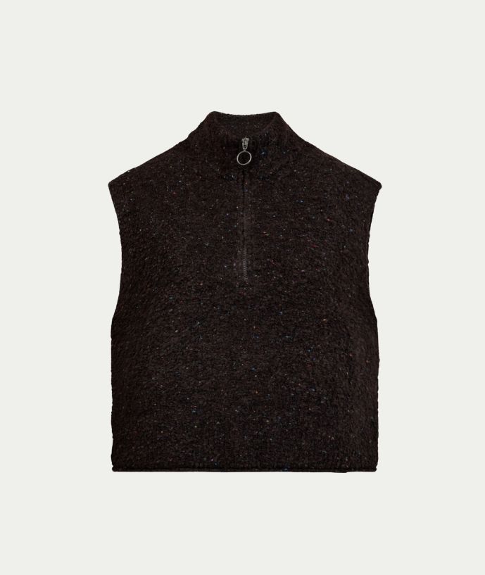 FQGRSNEMES-WAISTCOAT Coffee Bean Melange