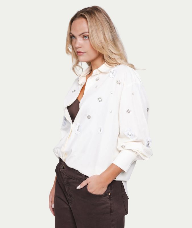 Rosela Blouse Winter white