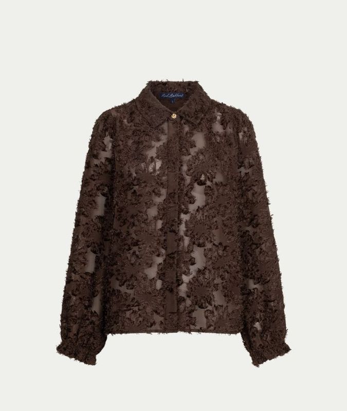 Blouse fringes Brown