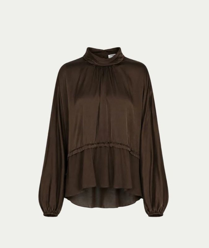 Bibiana Blouse Dark Chocolate