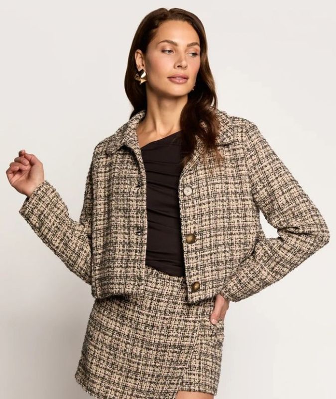 Jana Jacket Caramel Boucle