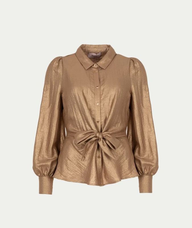 Telia Blouse Glitter Caramel