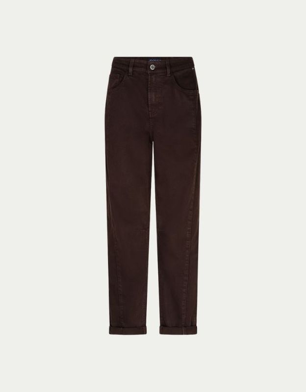 Caitlina side patch tencel twill espresso