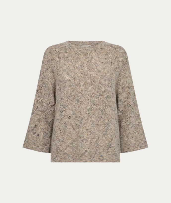 FQESTWEED-PULLOVER Oyster Grey Melange