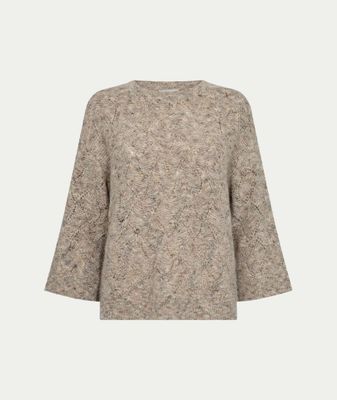 FQESTWEED-PULLOVER Oyster Grey Melange