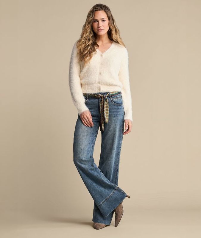 Cardigan fuzzy cream