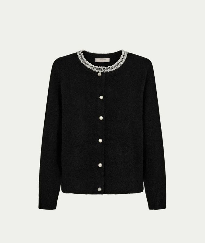 FQGRSFLIRT-CARDIGAN Black