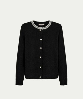 FQGRSFLIRT-CARDIGAN Black