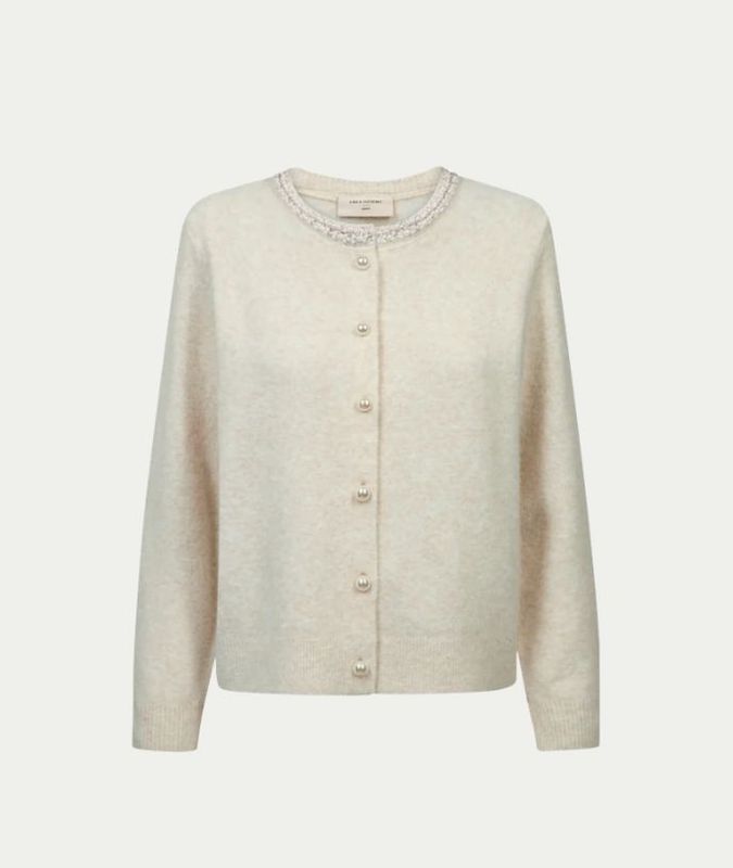 FQGRSFLIRT-CARDIGAN Moonbeam Melange