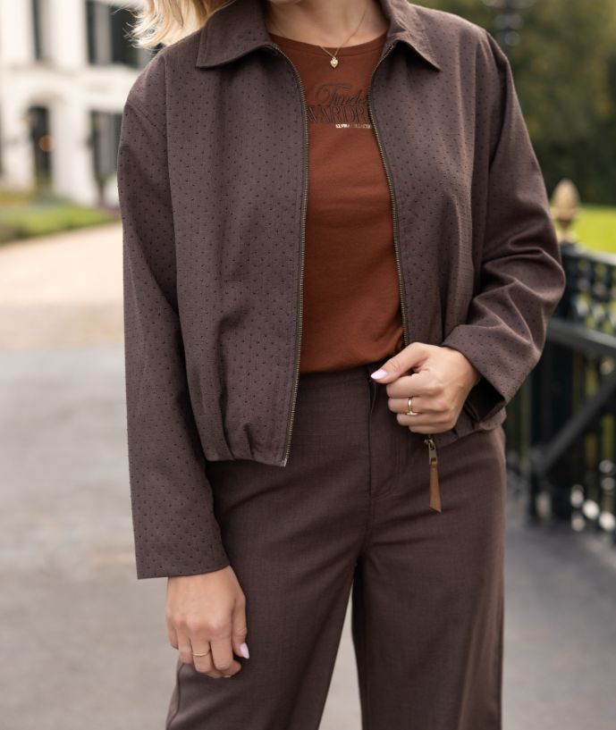 Jacket Kim Walnut Dots