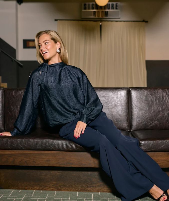 Blakely Blouse Midnight Blue