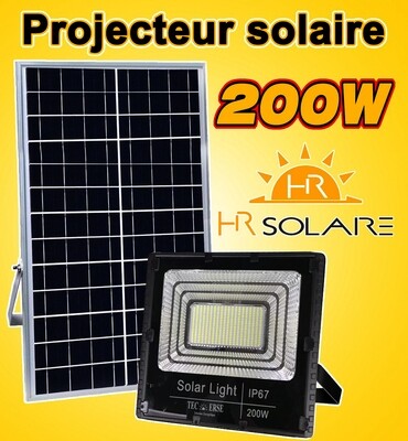 Projecteur solaire 200W