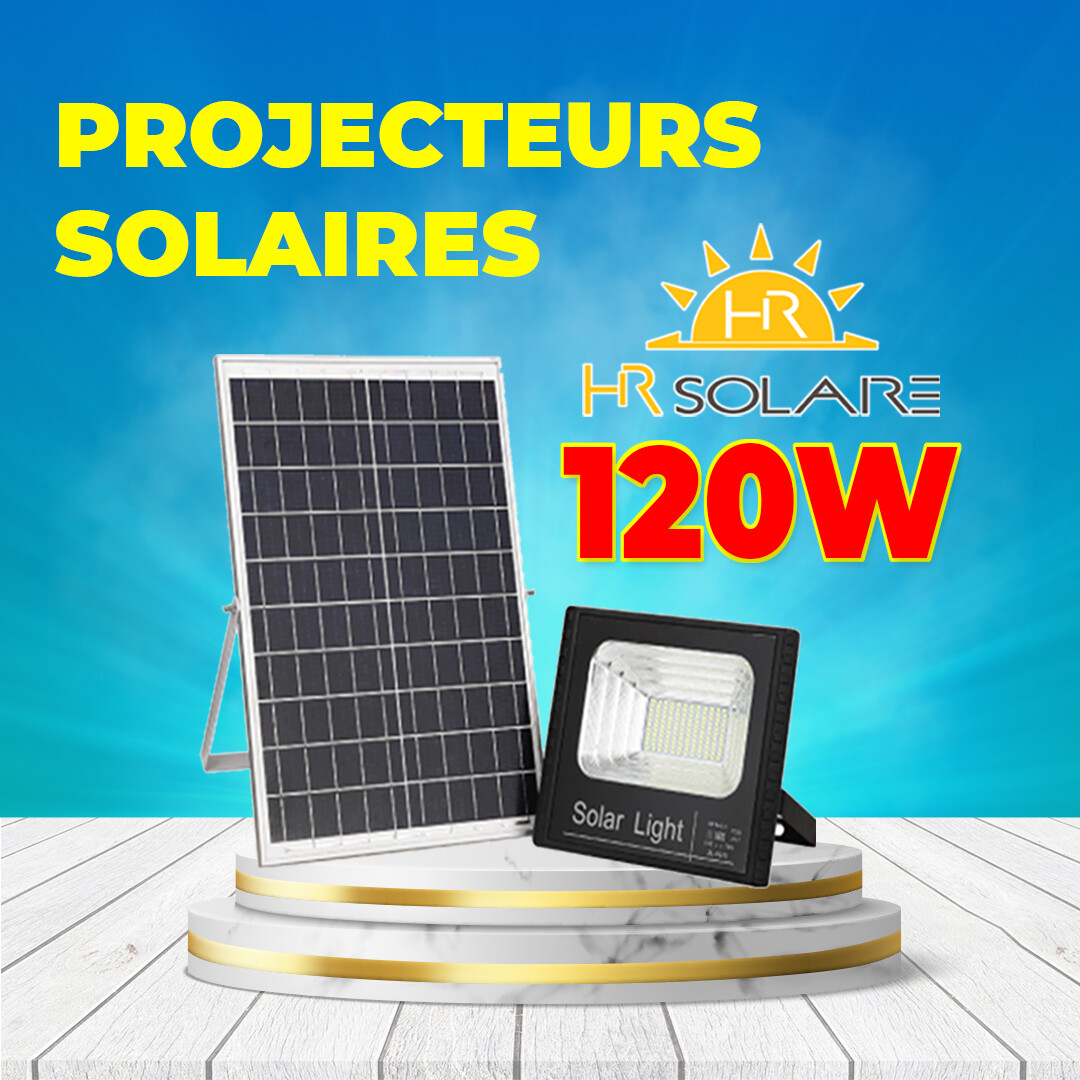 Projecteur solaire 120W