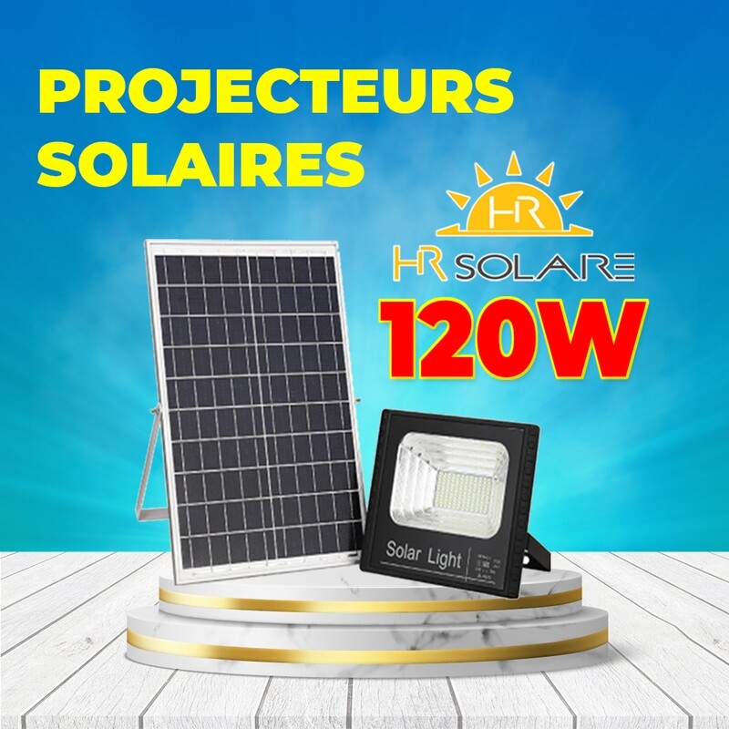 Projecteur solaire 120W