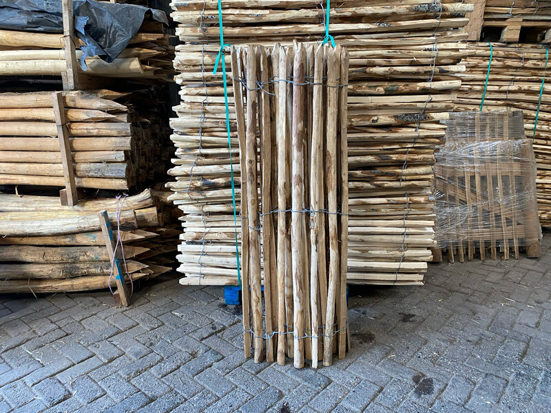 Kastanje hekwerk 150 cm hoog.