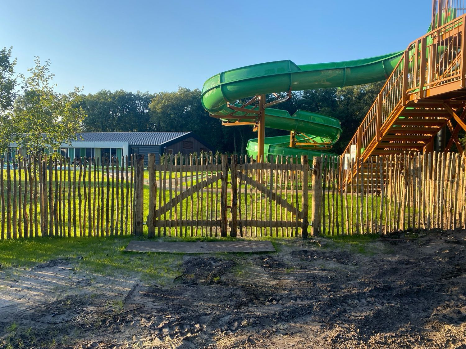 Kastanje tuinpoort 1,50 m hoog, Maat: 80 cm