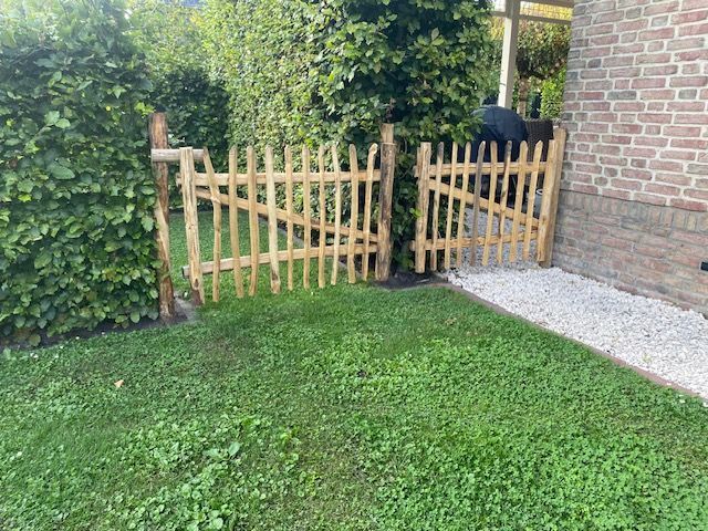 Kastanje tuinpoort 80 cm hoog