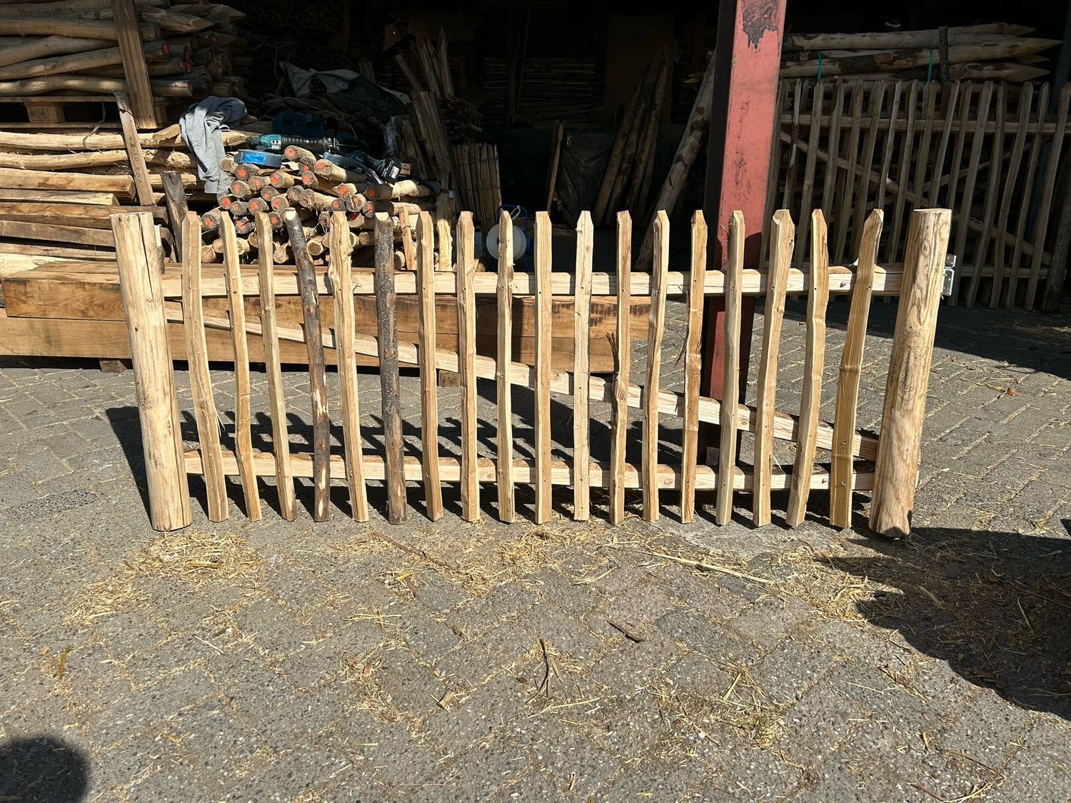 Kastanje tuinpoort 75 cm hoog