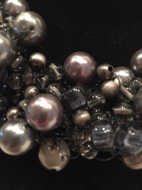 Zwarte glanzende ketting