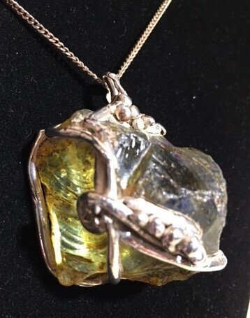 Ruw glas in zilver