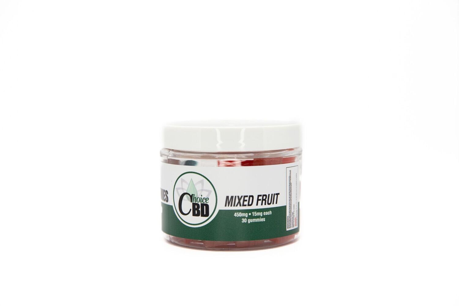 CBD Gummies-Plain Mixed Fruit 450mg 15mg/30pc