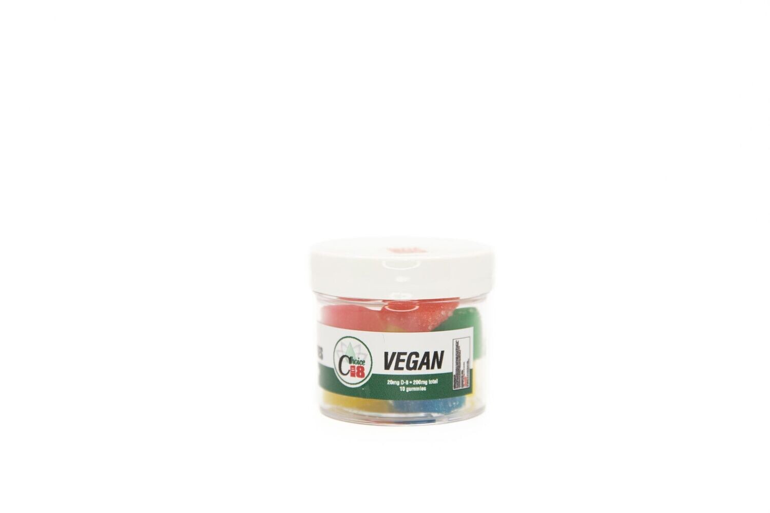 D8 Gummies Vegan Plain-Mixed Fruit 200mg 20mg/10pc