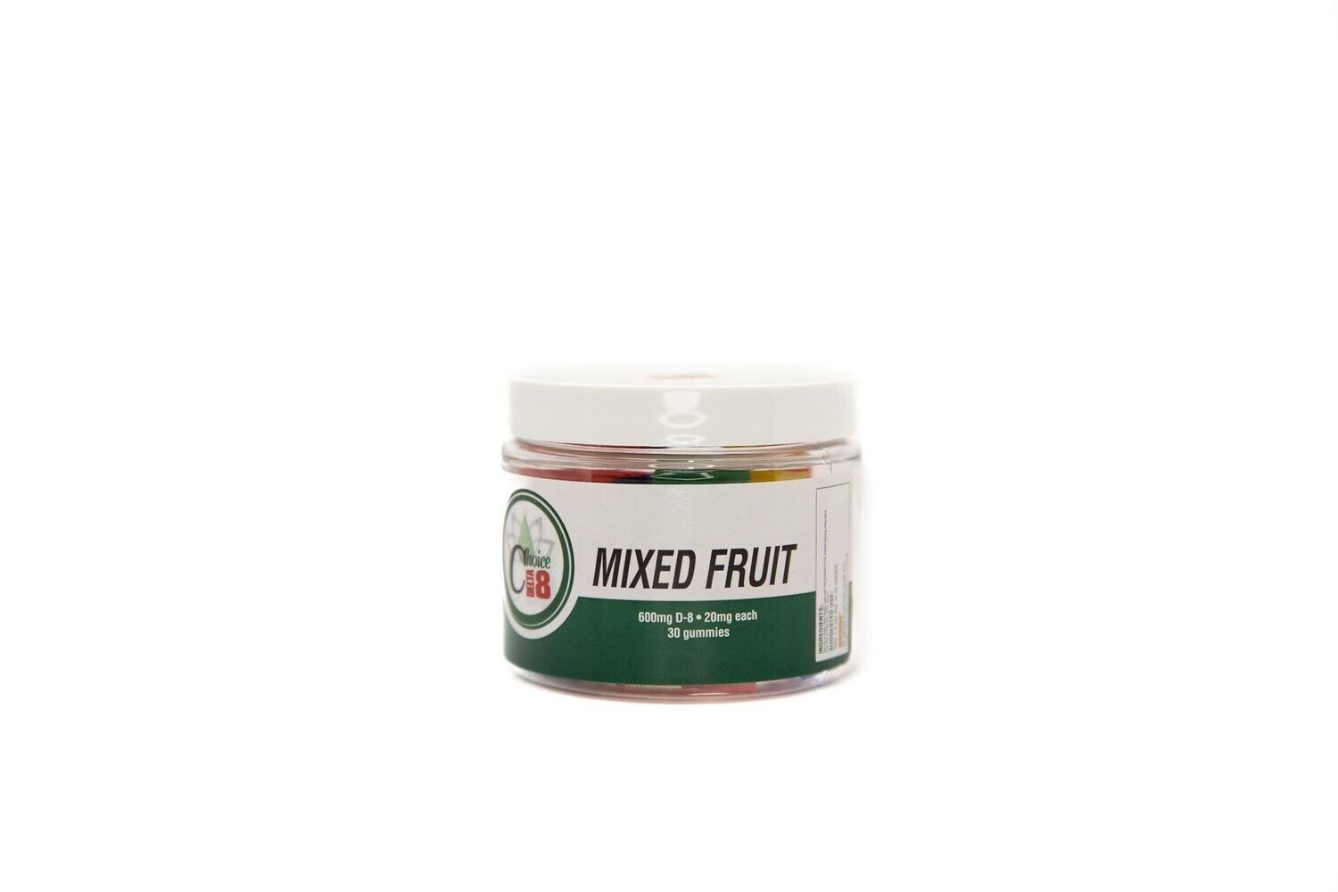 D8 Gummies Plain-Mixed Fruit 600mg 20mg/30pc