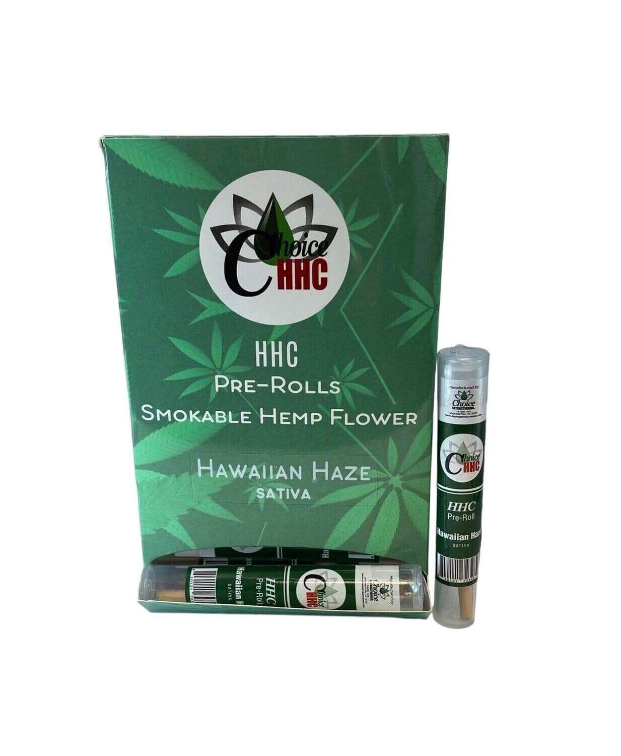 HHC Pre-Roll Carton (20), Hawaiian Haze, Sativa