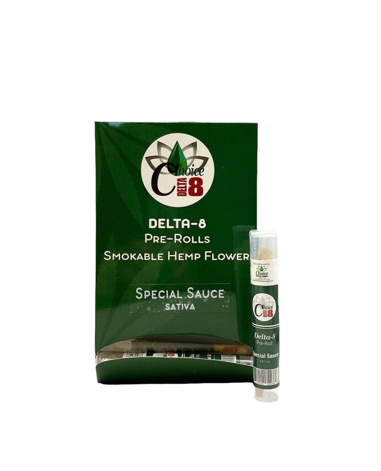 D8 Pre-Roll Carton (20), Special Sauce – Sativa