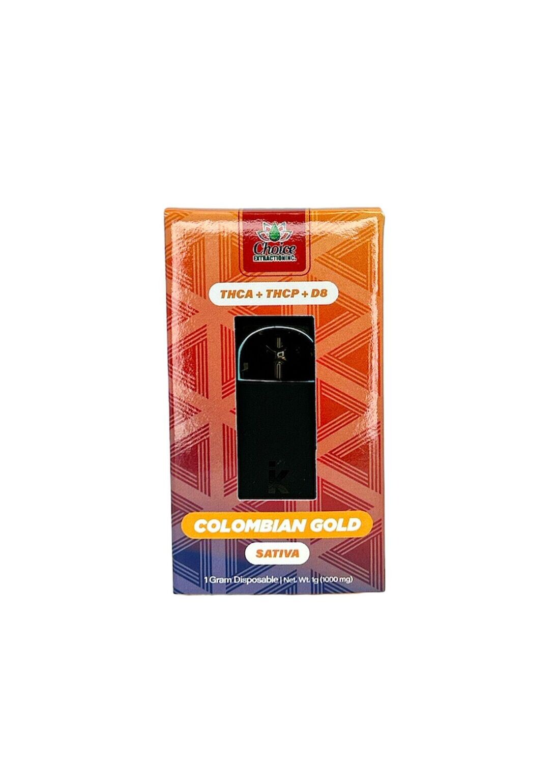 THCA + THCP + D8, Colombian Gold Disposable 1ML – SATIVA