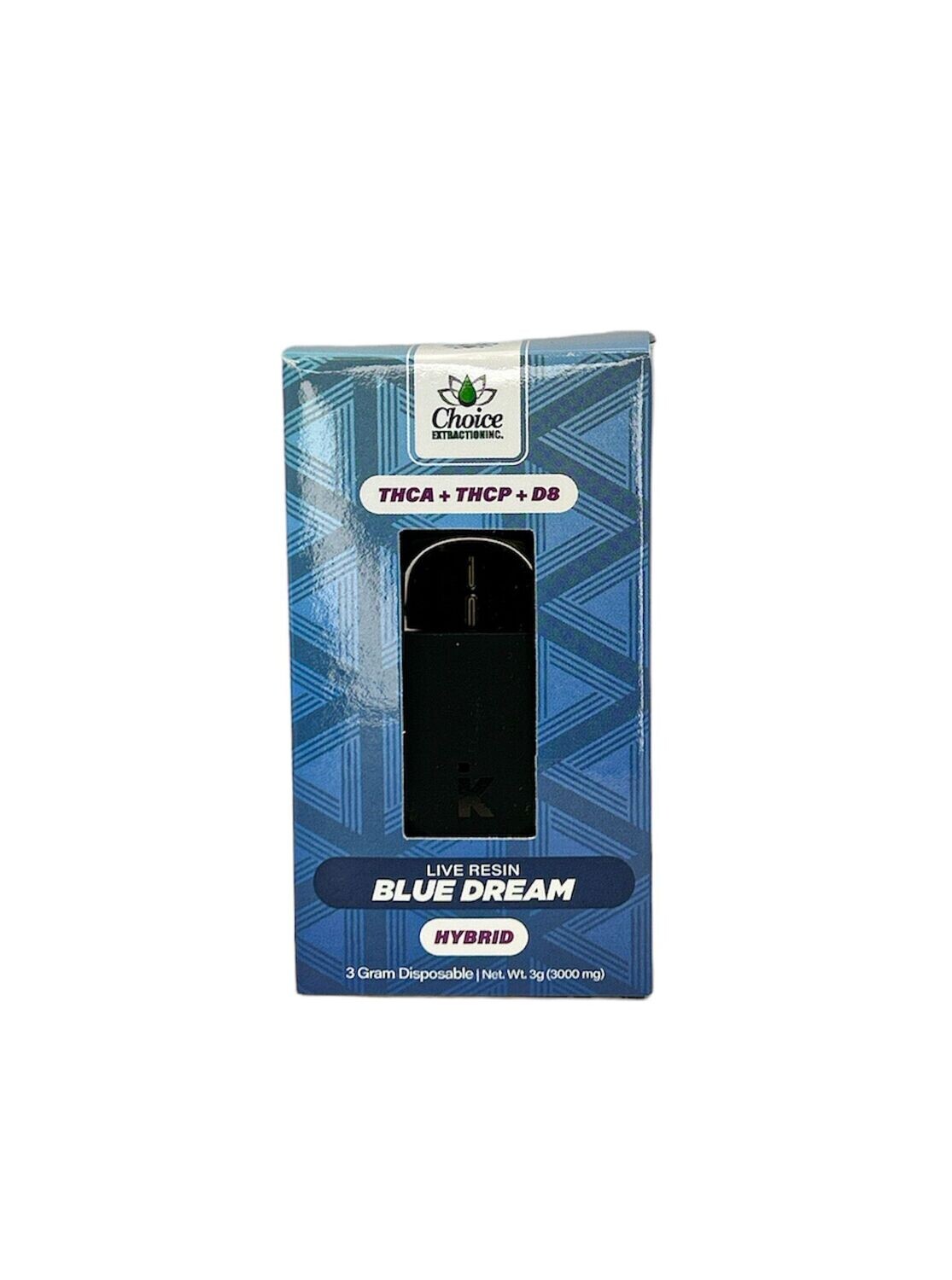 THCA + THCP + D8, Live Resin Blue Dream Disposable 3ML – HYBRID