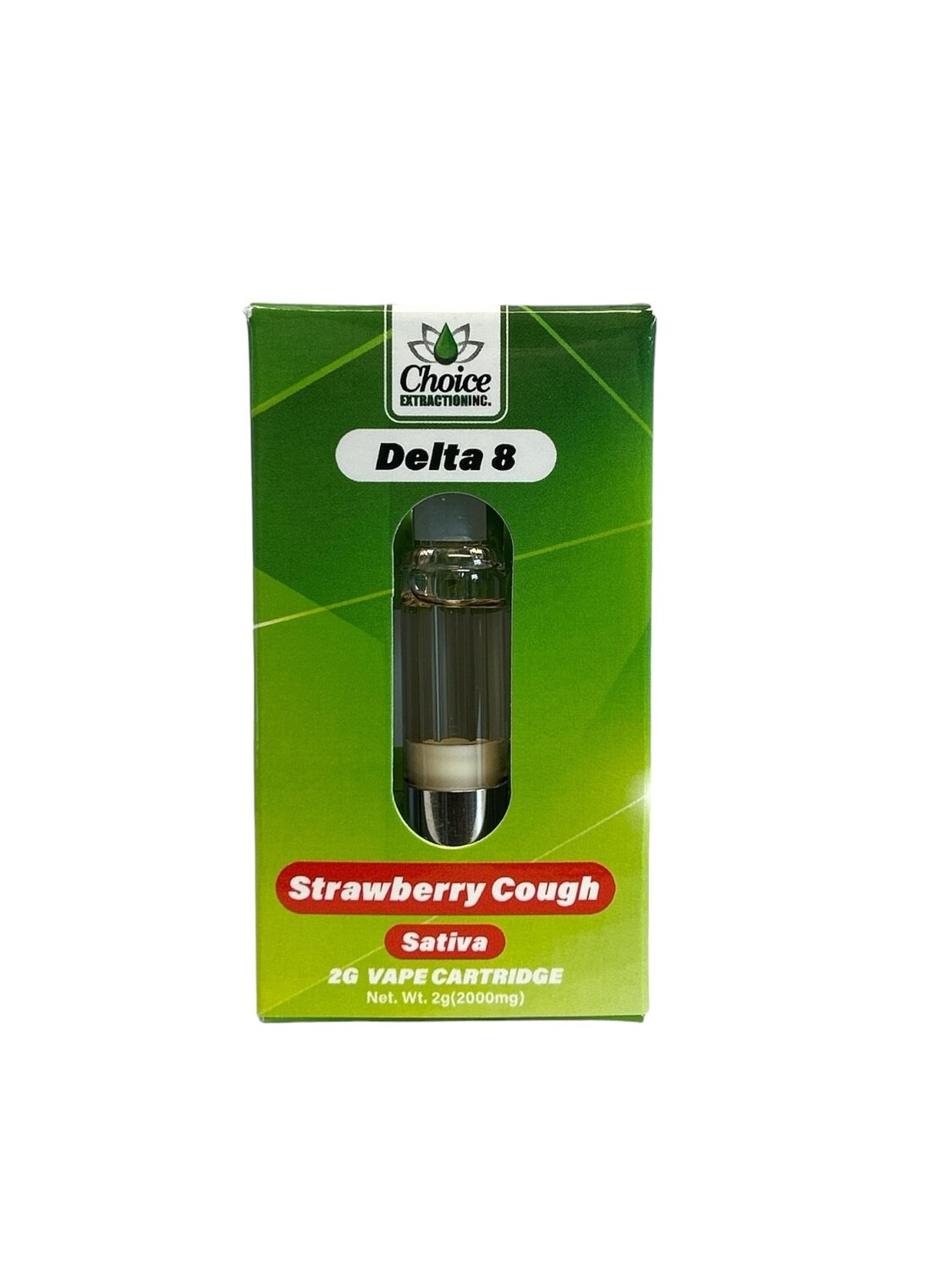 D8 Vape Cart - Strawberry Cough 2mL - Sativa
