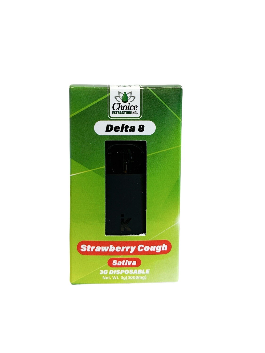 D8 Disposable - Strawberry Cough 3mL - Sativa