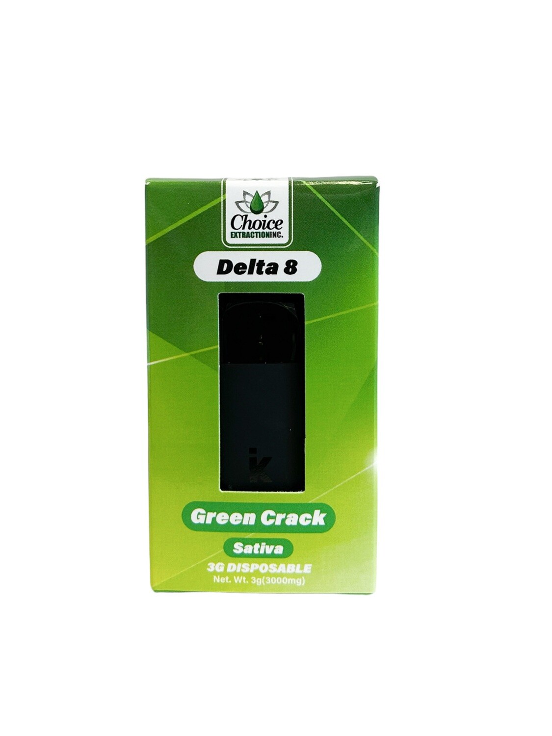 D8 Disposable - Green Crack 3mL - Sativa