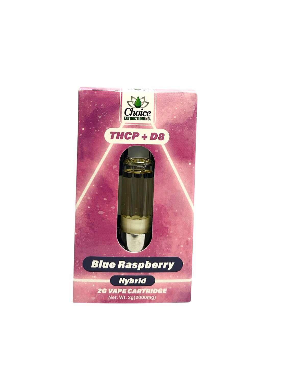 THCP + D8 Vape Cart - Blue Raspberry 2mL - Hybrid