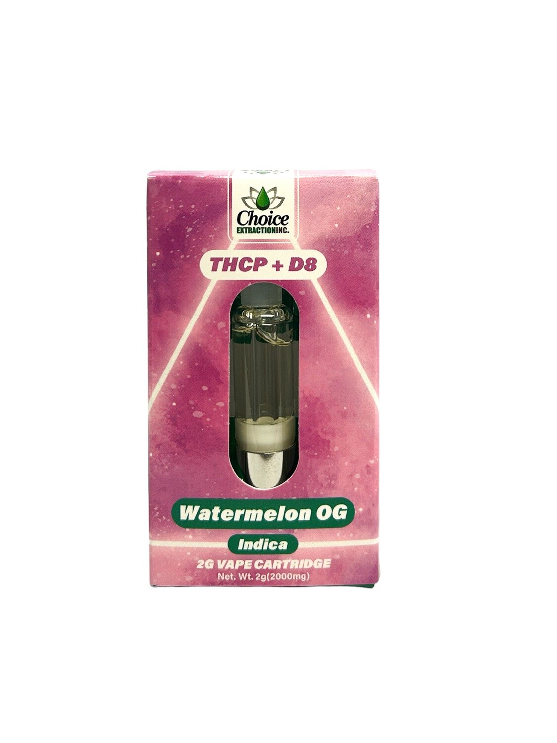 THCP + D8 Vape Cart - Watermelon OG 2mL - Indica
