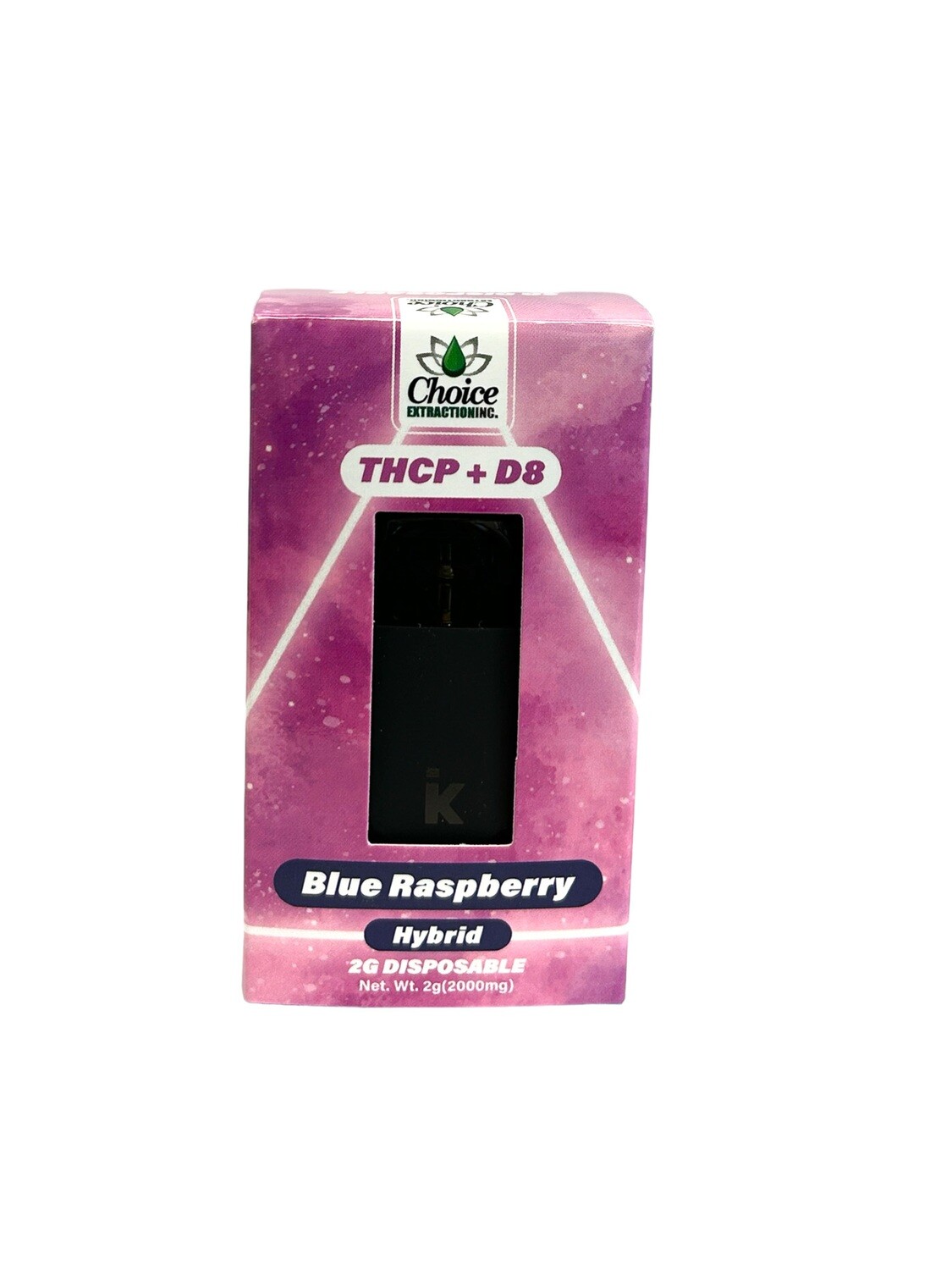 THCP + D8 Disposable - Blue Raspberry 2mL - Hybrid