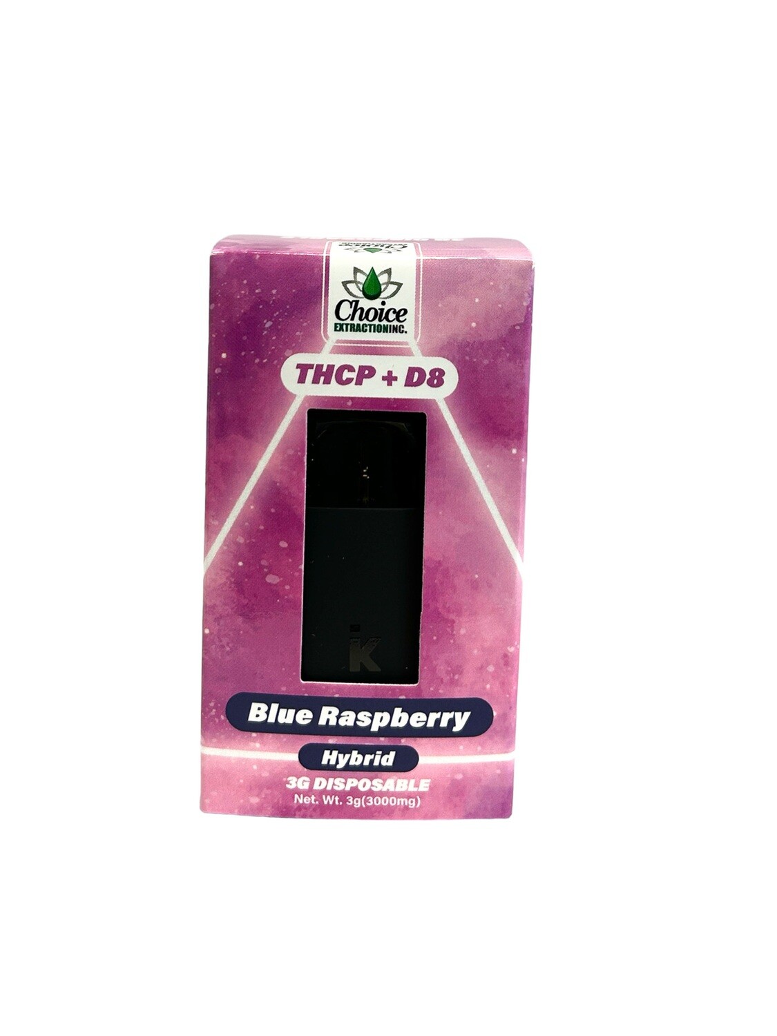 THCP + D8 Disposable - Blue Raspberry 3mL - Hybrid
